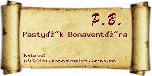 Pastyák Bonaventúra névjegykártya